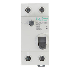 Автомат дифференциальный Systeme Electric City9 Set АВДТ 10А 1P+N тип AC 30 мА 4,5 кА (C9D34610)