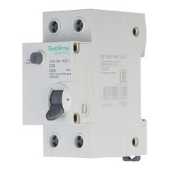 Автомат дифференциальный Systeme Electric City9 Set АВДТ 25А 1P+N тип AC 30 мА 4,5 кА (C9D34625) - фото 2