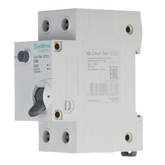 Автомат дифференциальный Systeme Electric City9 Set АВДТ 40А 1P+N тип AC 30 мА 4,5 кА (C9D34640) - фото 3