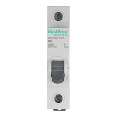 Автоматический выключатель модульный Systeme Electric City9 Set 1P 6А тип C 4,5 кА 230 В (C9F34106)