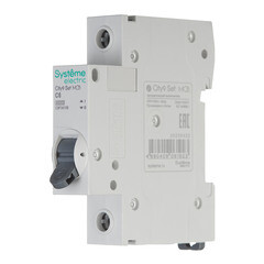 Автоматический выключатель модульный Systeme Electric City9 Set 1P 6А тип C 4,5 кА 230 В (C9F34106) - фото 3