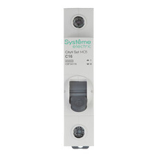 Автоматический выключатель модульный Systeme Electric City9 Set 1P 16А тип C 4,5 кА 230 В (C9F34116)