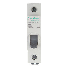 Автоматический выключатель модульный Systeme Electric City9 Set 1P 40А тип C 4,5 кА 230 В (C9F34140) - фото 1