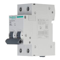 Автоматический выключатель модульный Systeme Electric City9 Set 2P 16А тип C 4,5 кА 230 В (C9F34216) - фото 3