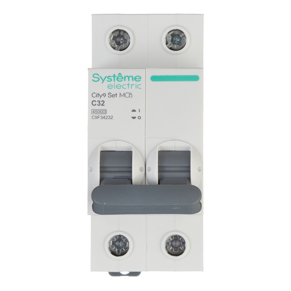 Изображение товара Автоматический выключатель модульный Systeme Electric City9 Set 2P 32А ВКЛЮЧИ