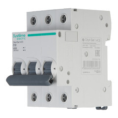 Автоматический выключатель модульный Systeme Electric City9 Set 3P 32А тип C 4,5 кА 400 В (C9F34332) - фото 3