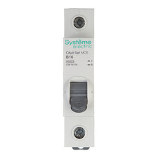 Автоматический выключатель модульный Systeme Electric City9 Set 1P 16А тип B 4,5 кА 230 В (C9F14116)