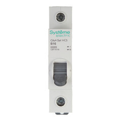 Автоматический выключатель модульный Systeme Electric City9 Set 1P 16А тип B 4,5 кА 230 В (C9F14116)