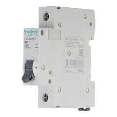 Автоматический выключатель модульный Systeme Electric City9 Set 1P 25А тип B 4,5 кА 230 В (C9F14125) - фото 3