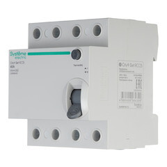 УЗО Systeme Electric City9 Set ВДТ 40А 3P+N тип AC 300 мА 6 кА (C9R66440) - фото 3