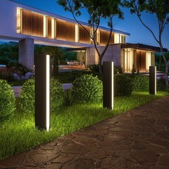 Светильник светодиодный садово-парковый Elektrostandard Flat черный 700 мм 4000К 12 Вт IP54 (a053316) - фото 4