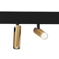 Светодиодный трековый светильник магнитный Elektrostandard Slim Magnetic 2700-6500К 14 Вт 2,5 кв.м умный черный/латунь (a063527) - фото 1