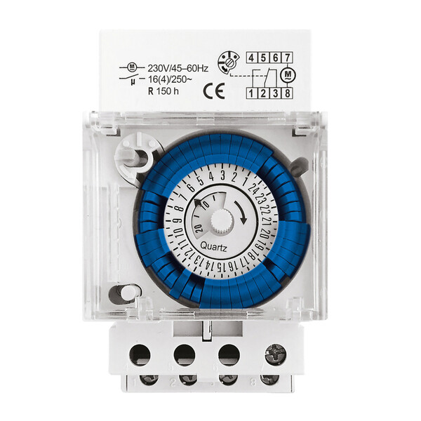 Таймер механический модульный Düwi Profi (25805 6) 230 В 16 А тип AC 1P ...