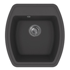 Изображение товара Мойка для кухни Florentina Нире 48х51х22 см врезная с сифоном кварц антрацит