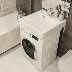 Раковина на стиральную машину Paola Siena 60х60 см (00-00005678) - фото 4