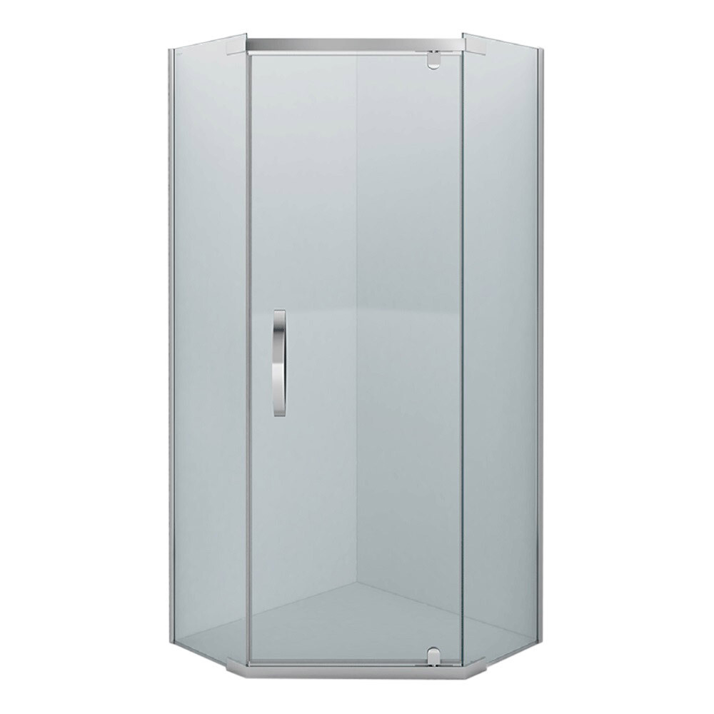 Изображение товара Душевой уголок 90х90х200 см из каленого стекла с распашными дверями