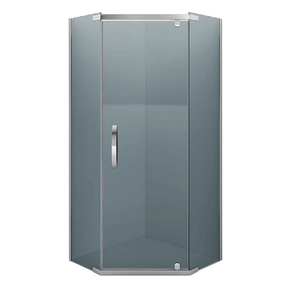 Изображение товара Душевой уголок Alex Baitler Серия 2 90х90х200 см пятьугольник тонированное стекло хром профиль