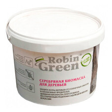 Побелка для деревьев защитная Робин Грин Серебряная биомаска 3,5 кг