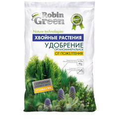 Изображение товара Удобрение органоминеральное гранулированное для хвойных растений Робин Грин 2,5 кг