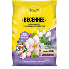 Удобрение минеральное гранулированное универсальное Весна Фаско 1 кг