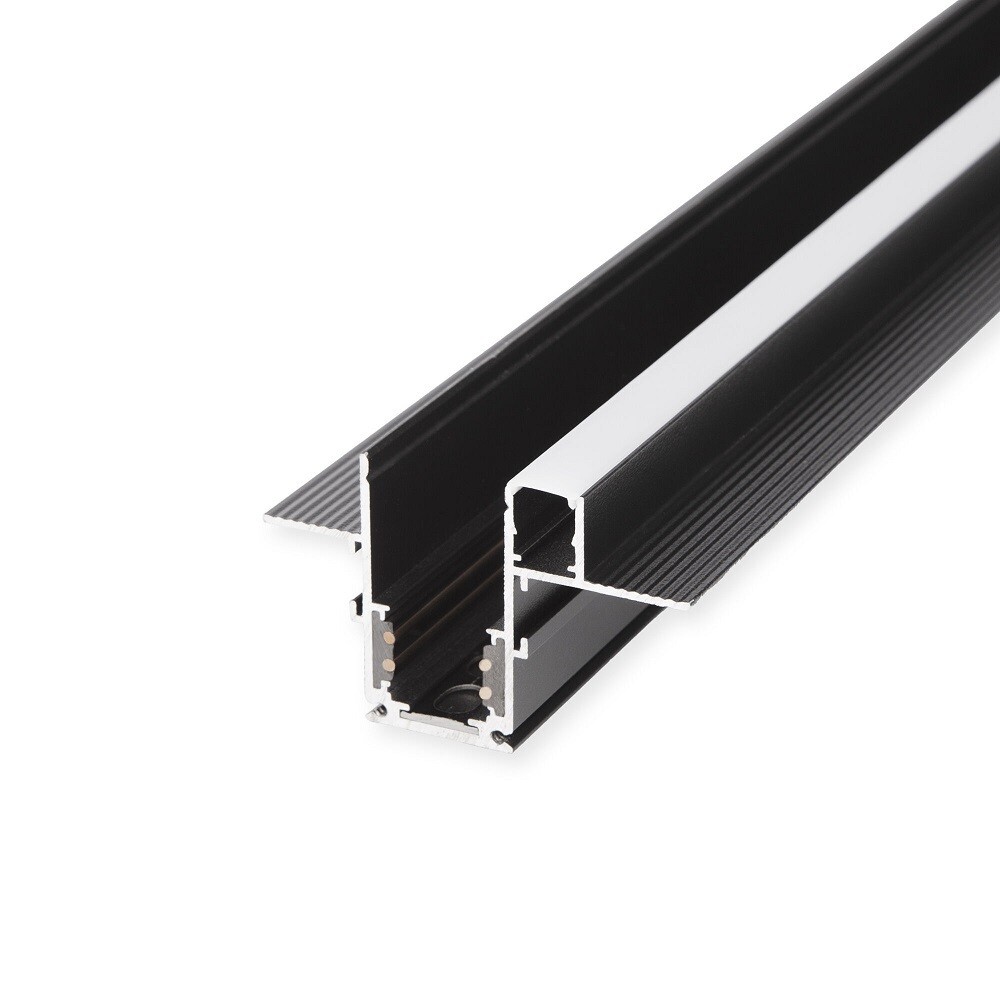 Изображение товара Магнитный встраиваемый шинопровод Elektrostandard Slim Magnetic 2 м черный