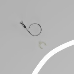 Подвес для магнитного шинопровода Elektrostandard Slim Magnetic 2 м серебро (a062093) - фото 3