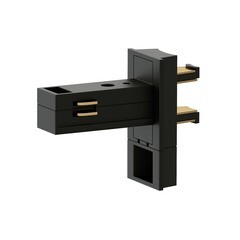 Соединитель для круглого шарнирного коннектора Elektrostandard Slim Magnetic черный (a063967) - фото 2