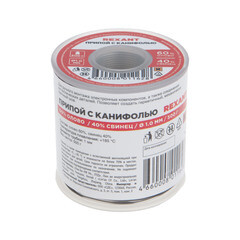 Припой Rexant d1 Sn60 Pb40 Flux 2.2% с канифолью 500 г (09-3363) - фото 2