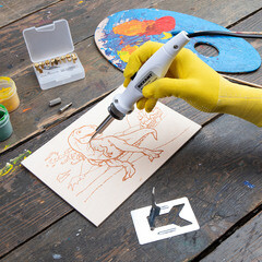 Выжигатель Rexant 50 Вт 230 В 21 насадка (12-0187) - фото 9