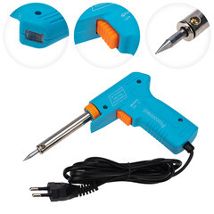 Изображение товара Паяльник-пистолет электрический Proconnect Classic 30/70 Вт 230 В двухрежимный (12-0161-4)