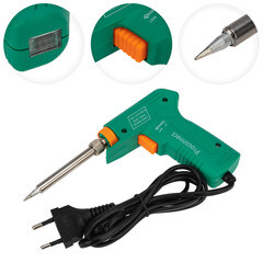 Паяльник-пистолет электрический Proconnect Classic 30/130 Вт 230 В двухрежимный (12-0162-4) - фото 1