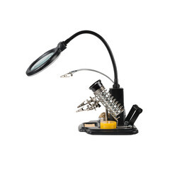 Держатель Rexant Третья рука Мастер с LED подсветкой и лупой х3 (12-0258) - фото 9