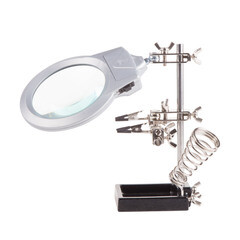 Держатель Rexant Третья рука с LED подсветкой и лупой х2.5 (12-0253) - фото 6