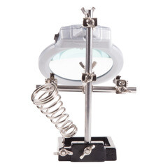 Держатель Rexant Третья рука с LED подсветкой и лупой х2.5 (12-0253) - фото 5