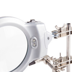 Держатель Rexant Третья рука с LED подсветкой и лупой х2.5 (12-0253) - фото 2