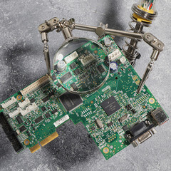 Держатель Rexant Третья рука с лупой х2.5 (12-0252) - фото 3