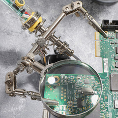 Держатель Rexant Третья рука с лупой х2.5 (12-0252) - фото 6