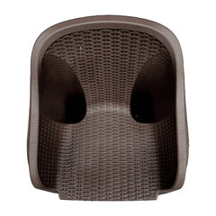 Кресло пластиковое Heniver Roma шоколад 560х600х768 мм (SPC-050) - фото 3