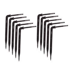 Изображение товара Капельница угловая 1/8 для систем полива Garden Show пластиковая (466790)