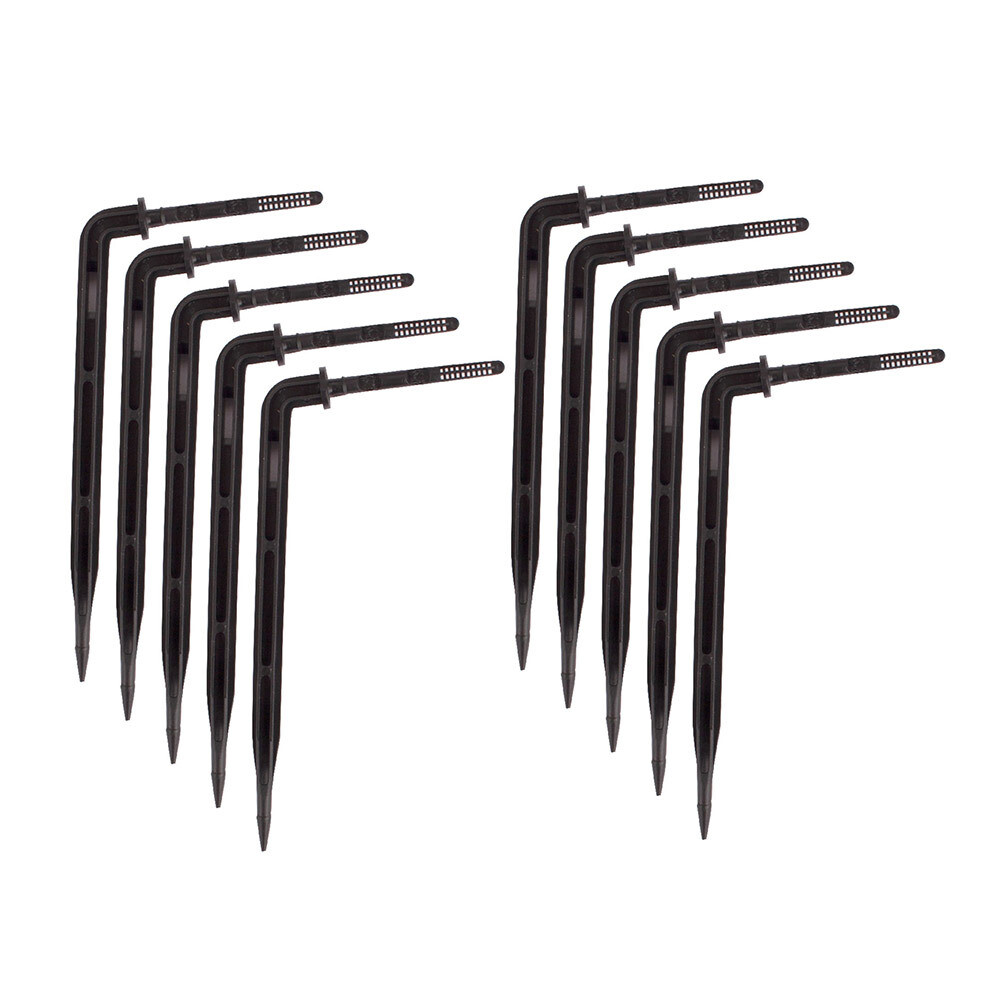 Изображение товара Капельница угловая 1/8 для систем полива Garden Show пластиковая 3 мм