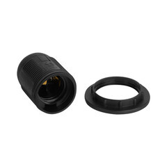 Изображение товара Патрон для лампы Е27 Duwi ПВХ 60 Вт IP20 люстровый с кольцом черный (24531 5)