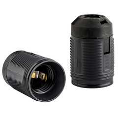 Изображение товара Патрон для лампы Е27 Duwi ПВХ 60 Вт IP20 подвесной черный (24529 2)