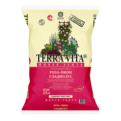 Почвогрунт Terra Vita Роза-Пион-Гладиолус 25 л - фото 1