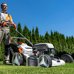 Газонокосилка бензиновая Daewoo 480 мм 5 л.с. (L 50SP) - фото 4