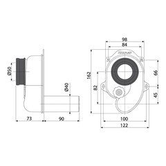 Сифон для писсуара Alcadrain без выпуска (A45В/AG210901240) - фото 4