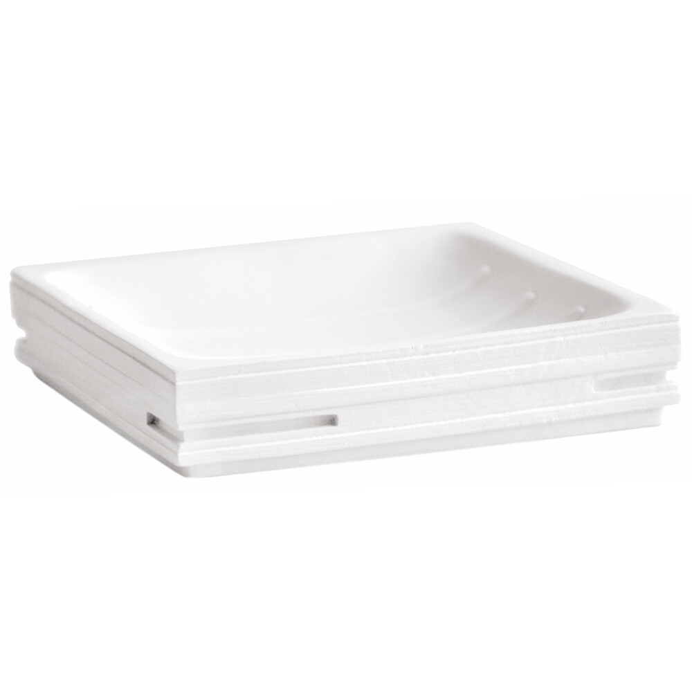 Изображение товара Мыльница WasserKraft K-3800 из полирезина для ванной белая настольная