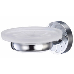 Изображение товара Мыльница для ванной WasserKraft Isen K-4000 с держателем стекло/металл хром (K-4029)