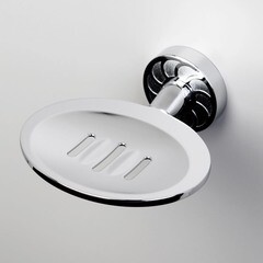 Мыльница для ванной WasserKraft Isen K-4000 с держателем металл хром (K-4069) - фото 2