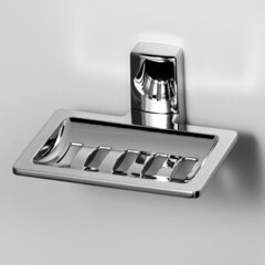 Мыльница для ванной WasserKraft Leine K-5000 с держателем металл хром (K-5069) - фото 2