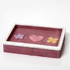 Мыльница для ванной WasserKraft K-6400 настольная полирезин розовая/белая (K-6429) - фото 3